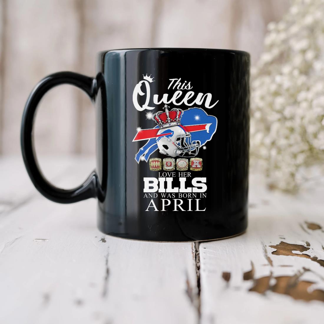 This Queen Love Her Bills And Was Born In April Mug