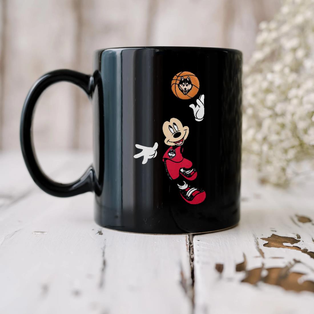 Uconn Huskies Mickey Mouse March Madness 2023 Mug