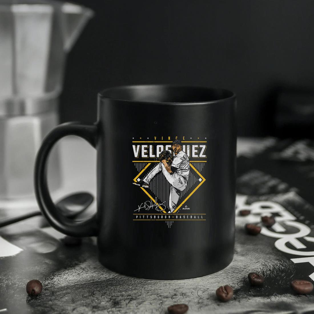 Vince Velasquez Pittsburgh Diamond Name Signature Mug ten