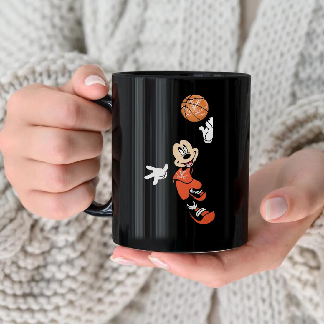 Virginia Cavaliers Mickey Mouse March Madness 2023 Mug nhu