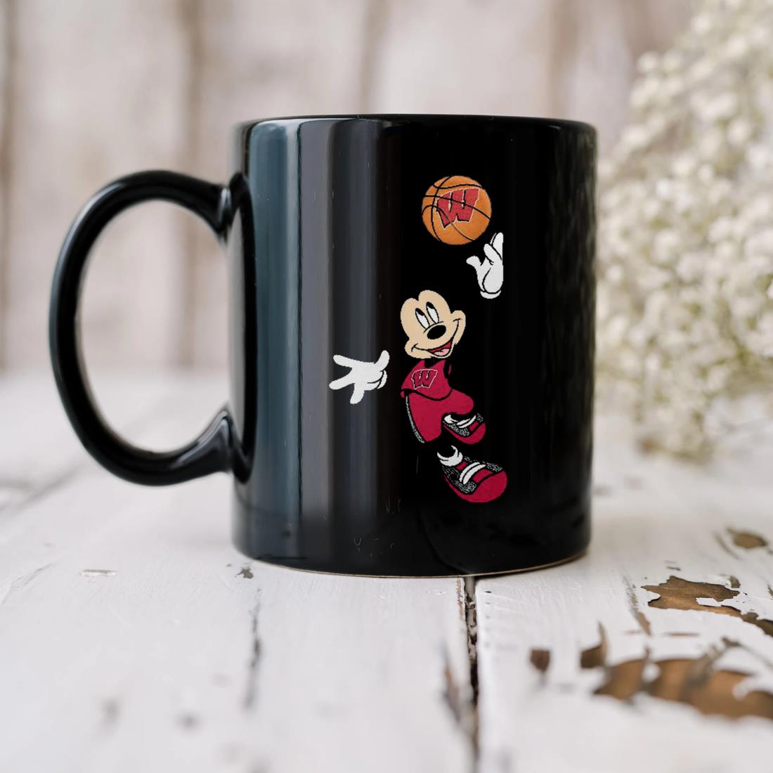 Wisconsin Badgers Mickey Mouse March Madness 2023 Mug