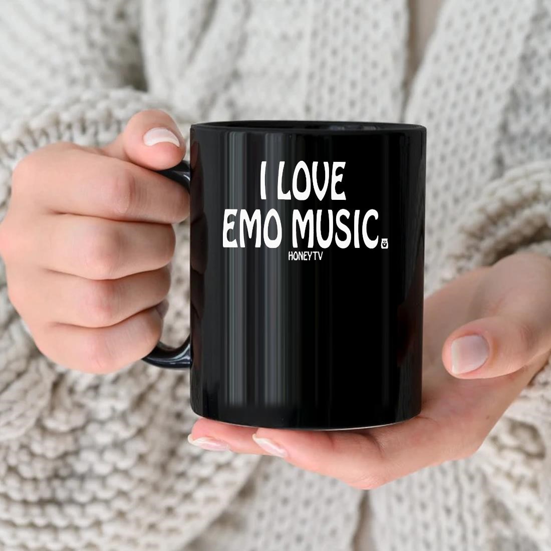 I Love Emo Music Honey Tv Mug