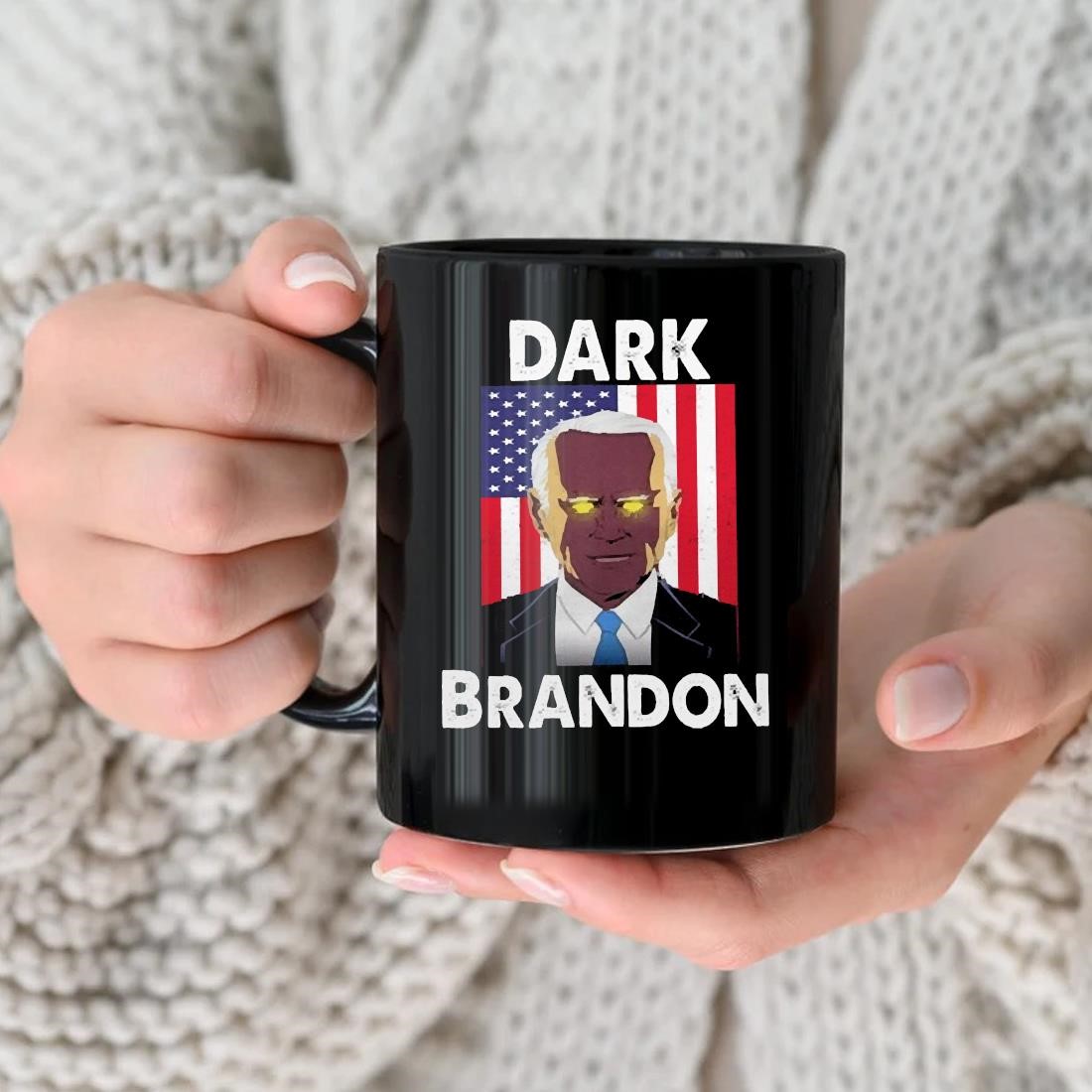 Joe Biden Dark Brandon American Flag Mug