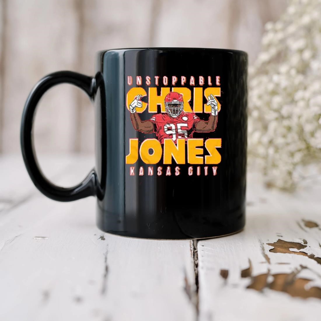 Kansas City Chiefs Unstoppable Chris Jones 2023 Mug biu.jpg