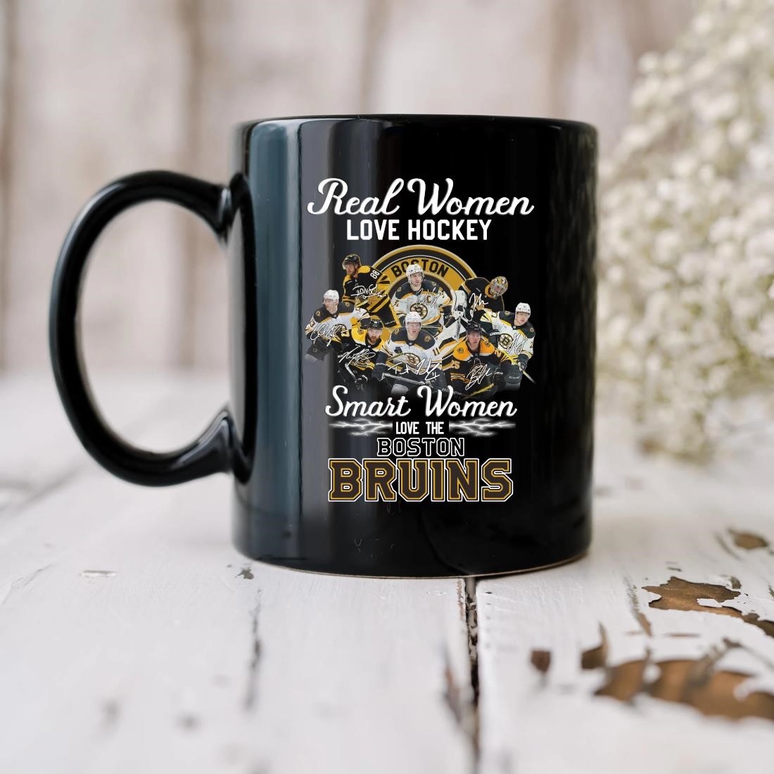 Original 2023 Real Women Love Hockey Smart Women Love The Boston Bruins Signatures Mug biu.jpg