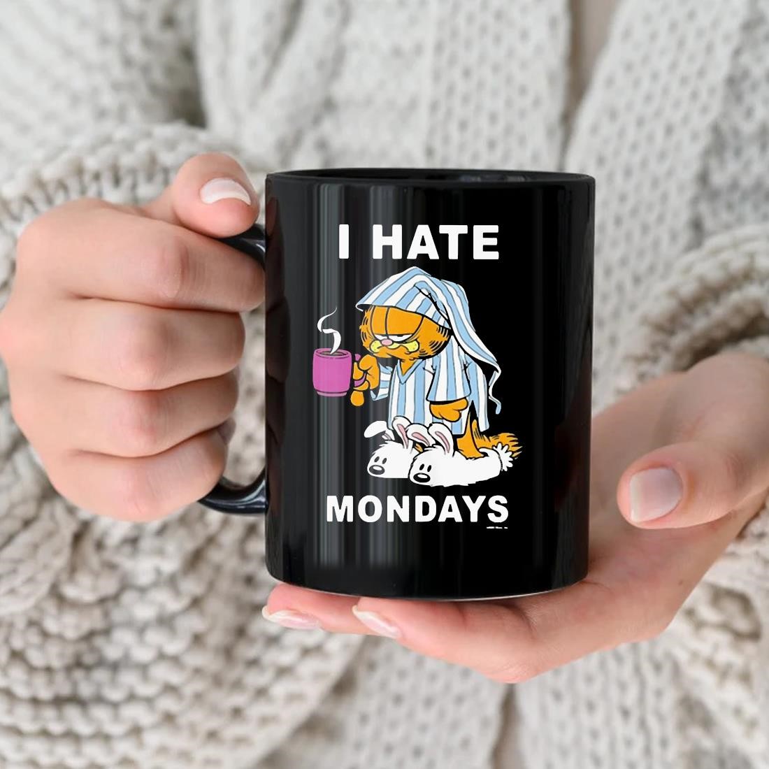 Original Garfield I Hate Mondays Coffee Garfield Mug