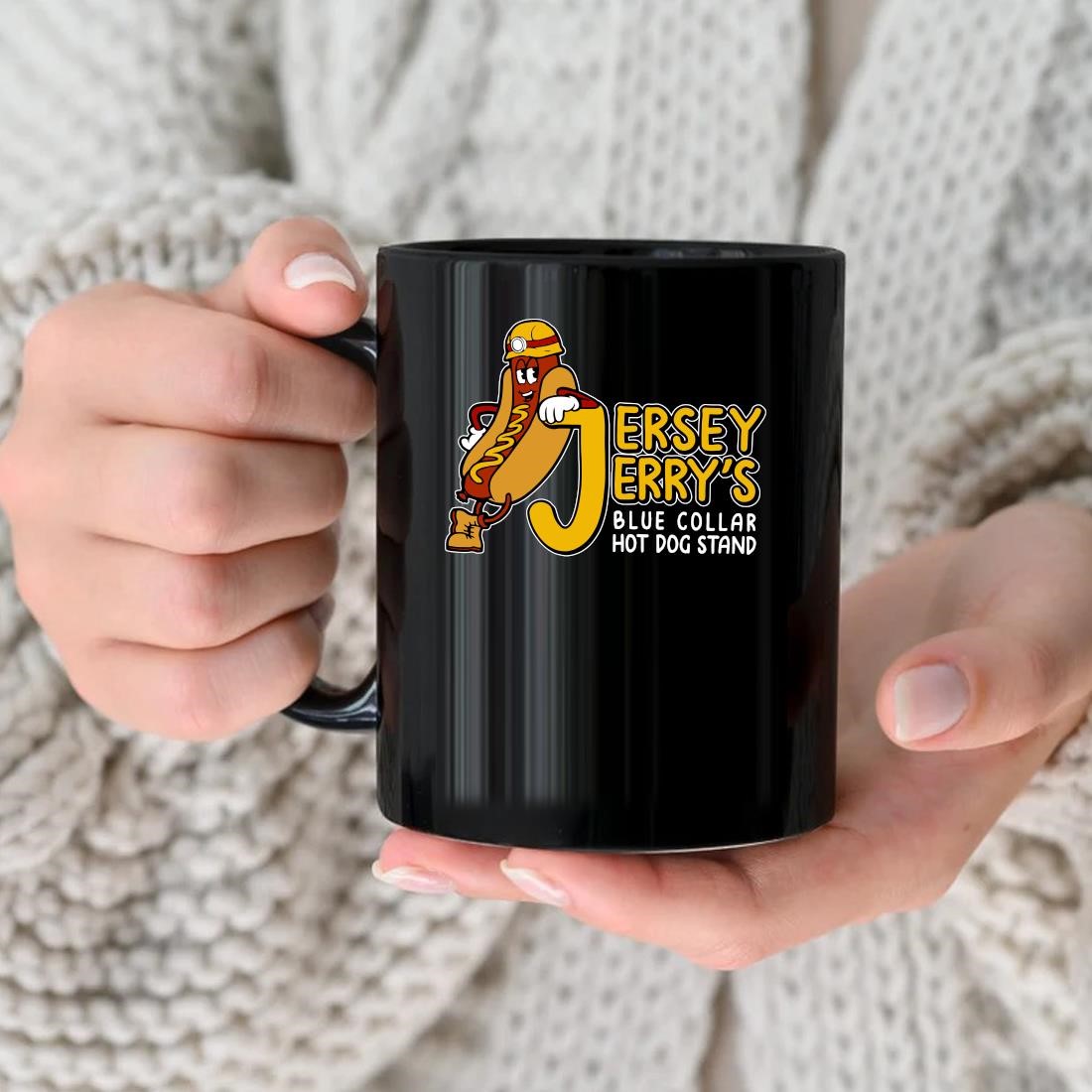 Original Jersey Jerry's Blue Collar Hot Dog Stand Mug