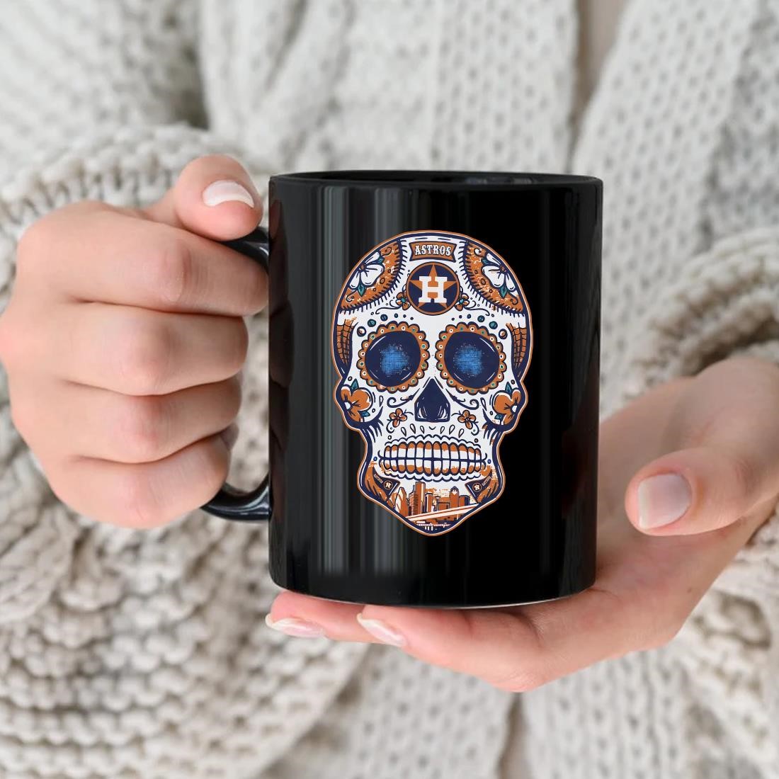 Houston Astros Coffee Tumbler Useful Sugar Skull Astros Gifts For