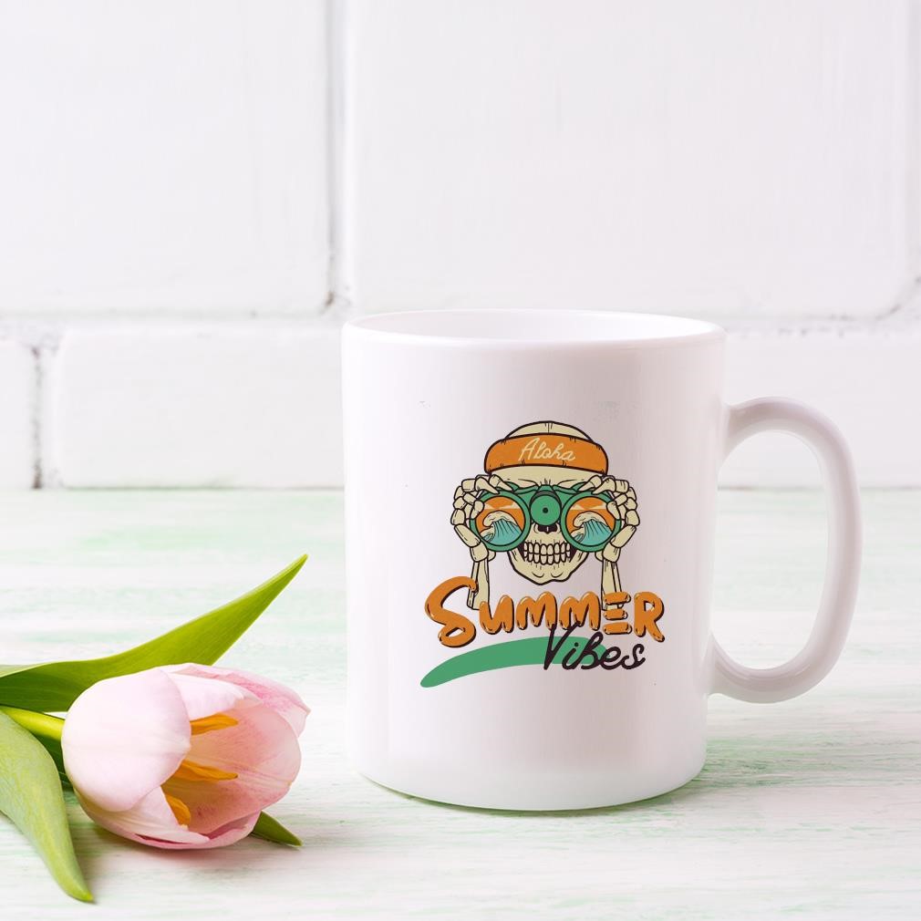 Skull Aloha Summer Vibes Mug