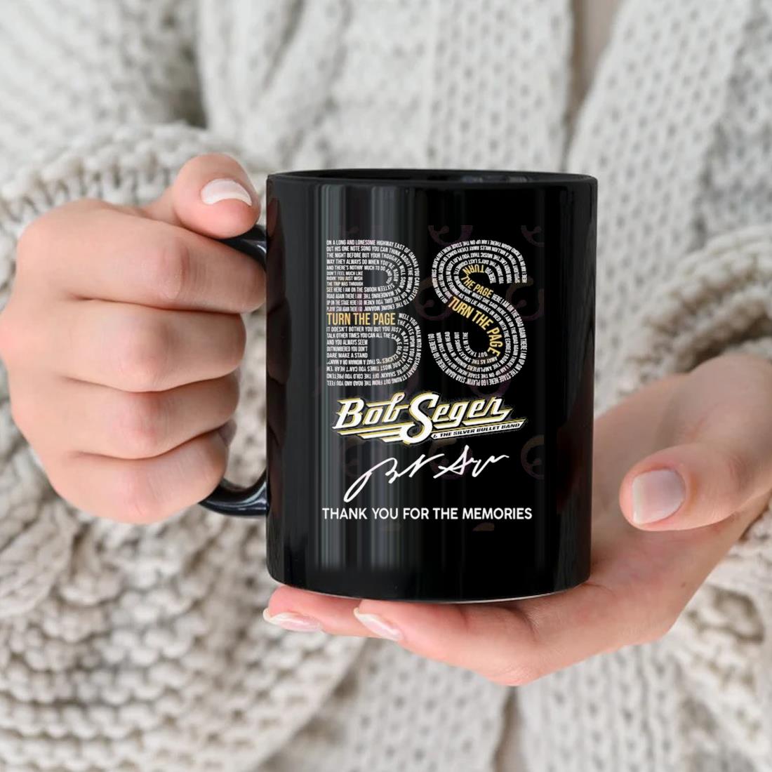 Bob Seger & The Silver Bullet Band Thank You For The Memories Signature Mug