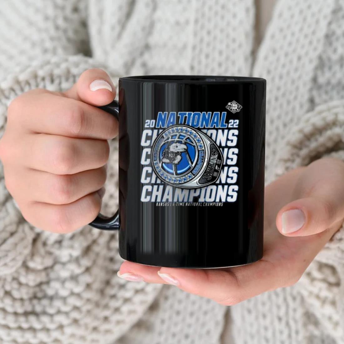 Kansas Jayhawks Champions Half-court Ring Mug
