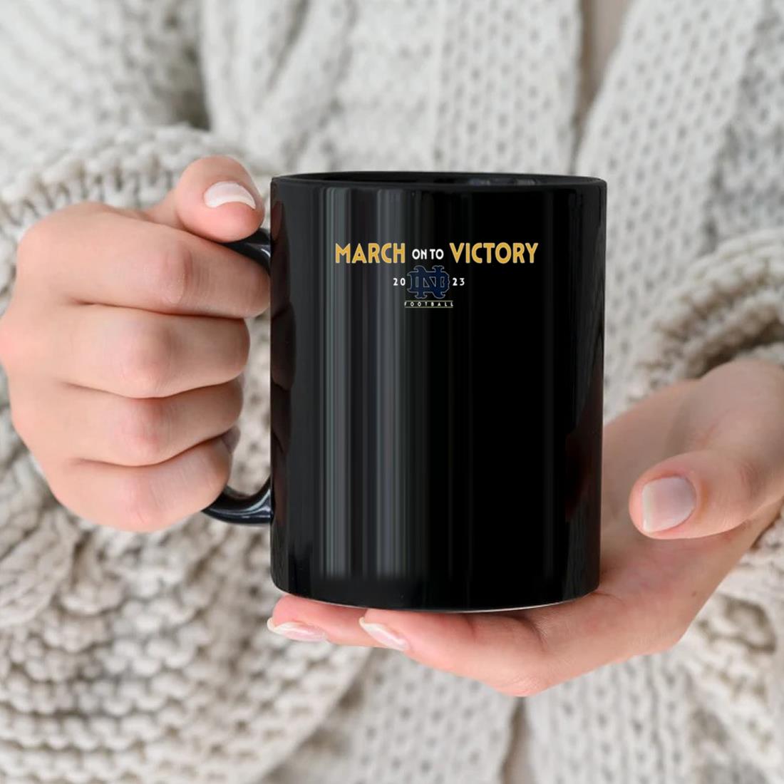 March On To Victory 2023 Notre Dame Football Mug