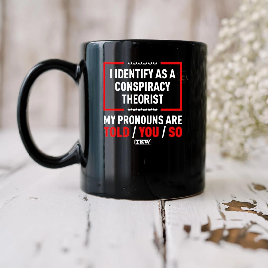 Terrence K Williams I Identify As A Conspiracy Theorist Mug biu