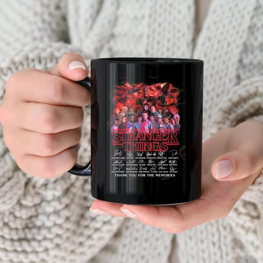 2023 Stranger Things Signature Thank You For The Memories Signatures Mug