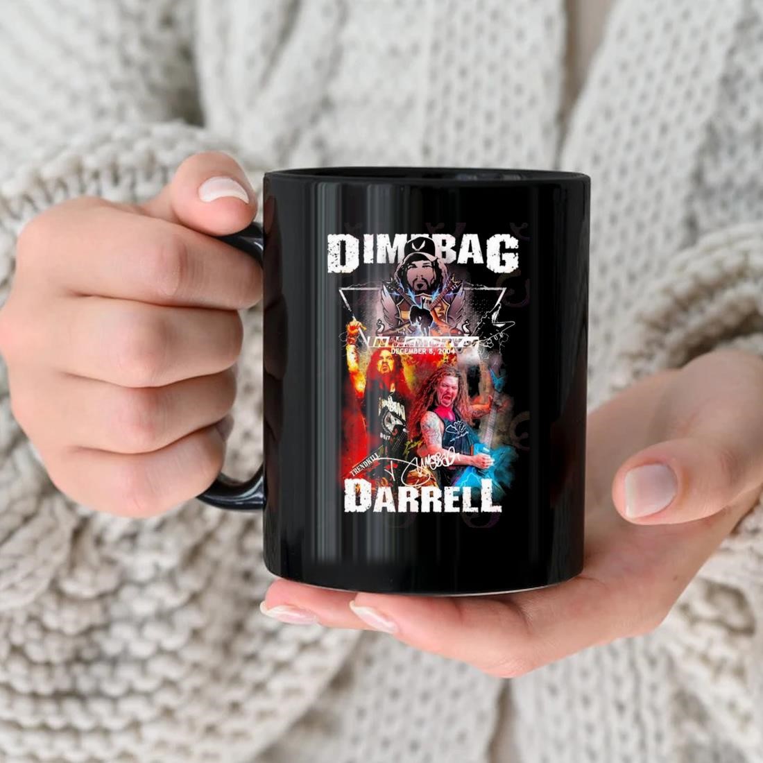 Dimebag Darrell In Memory Of December 8 2004 Signature Mug
