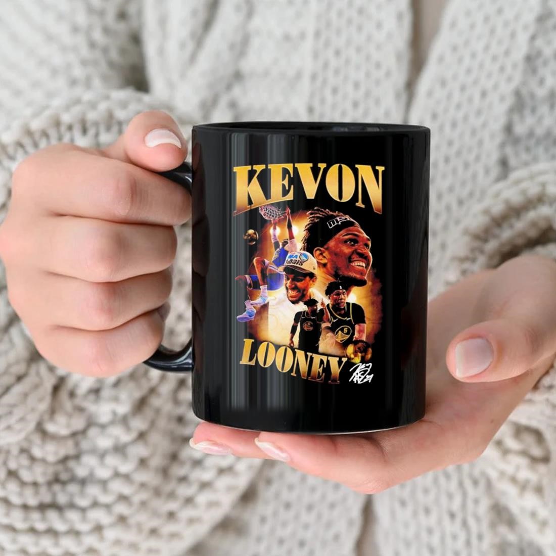 Looney Golden State Kevin Looney Vintage 90s Style Mug