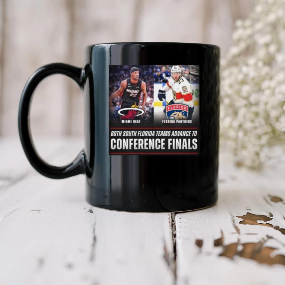 Miami Heat Vs Florida Panther Both South Florida Teams Advance To Conference Finals Mug biu.jpg