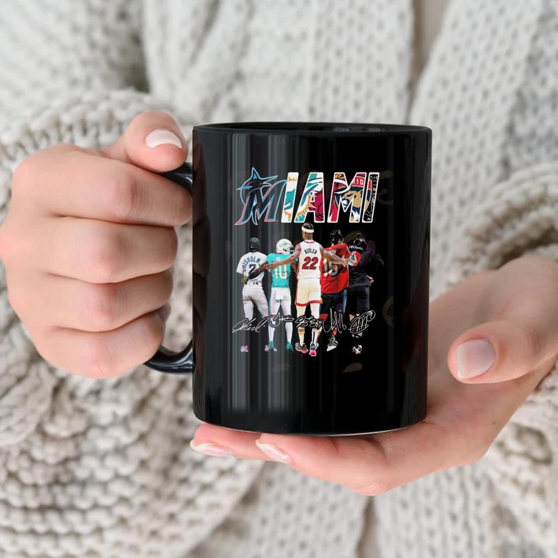 Miami Sports Teams Signatures 2023 Mug