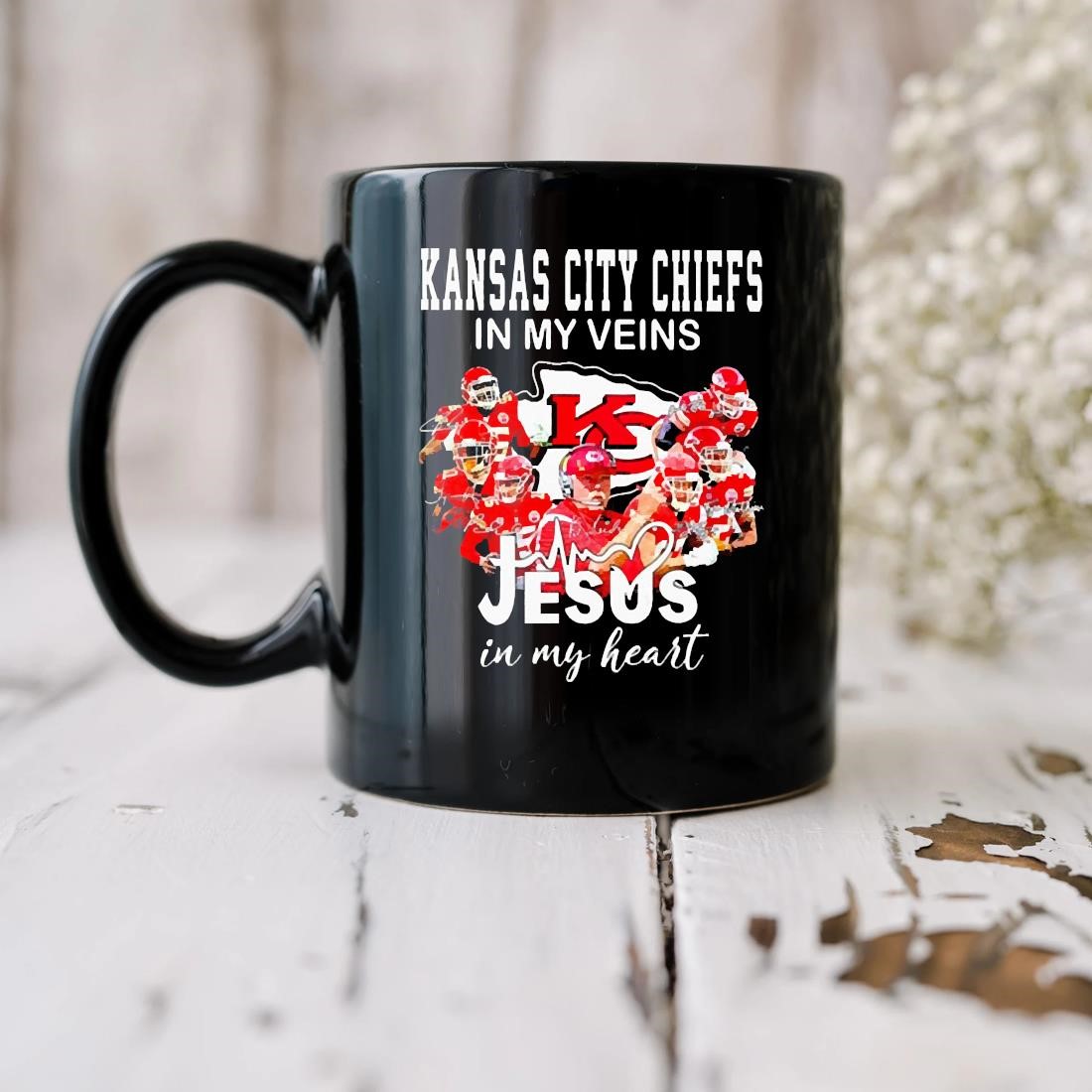 Kansas City Chiefs In My Veins Jesus In My Heart Shirt, hoodie, sweater,  long sleeve and tank top