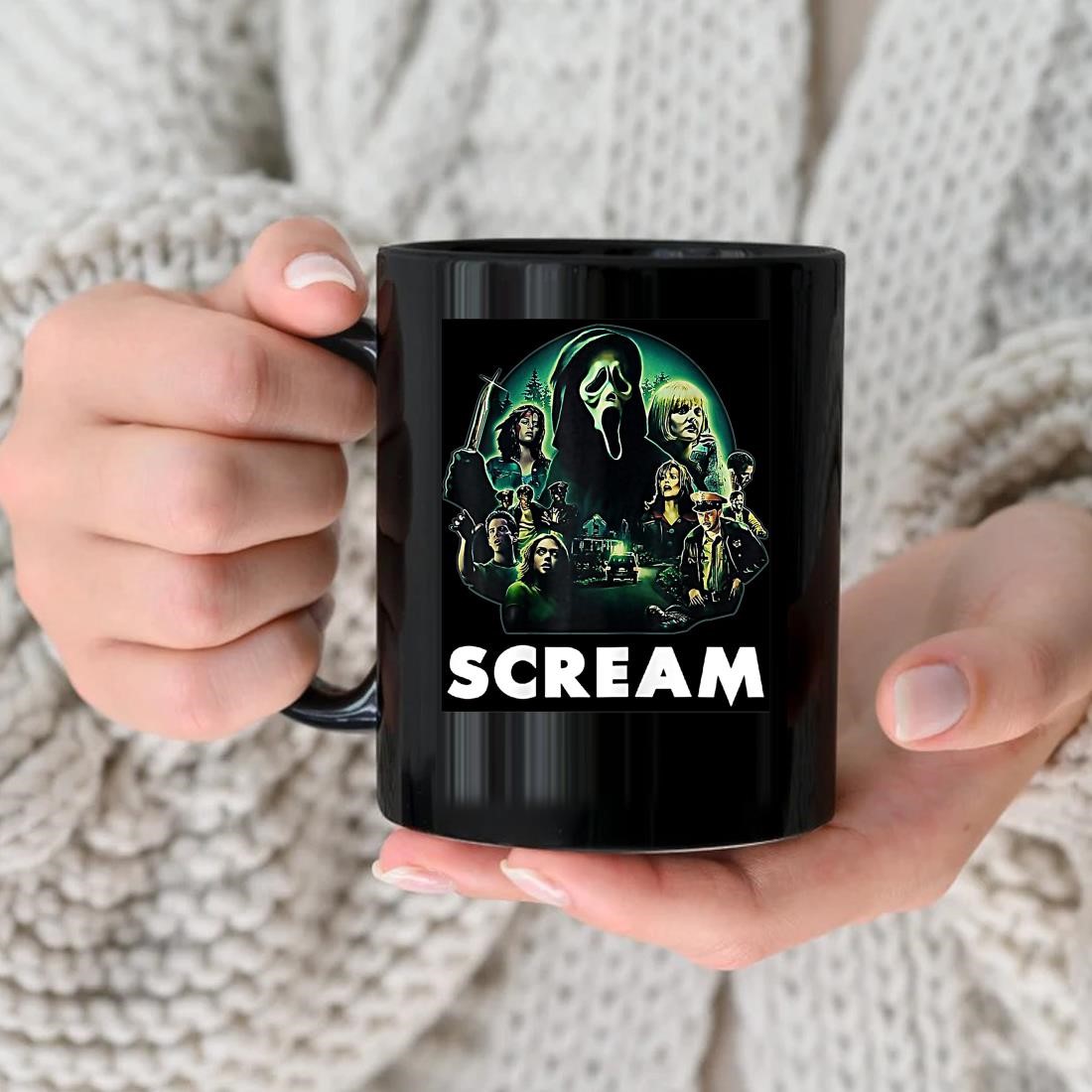 Original Scream Ghostface Creepy Halloween 80s Horror Movie Mug