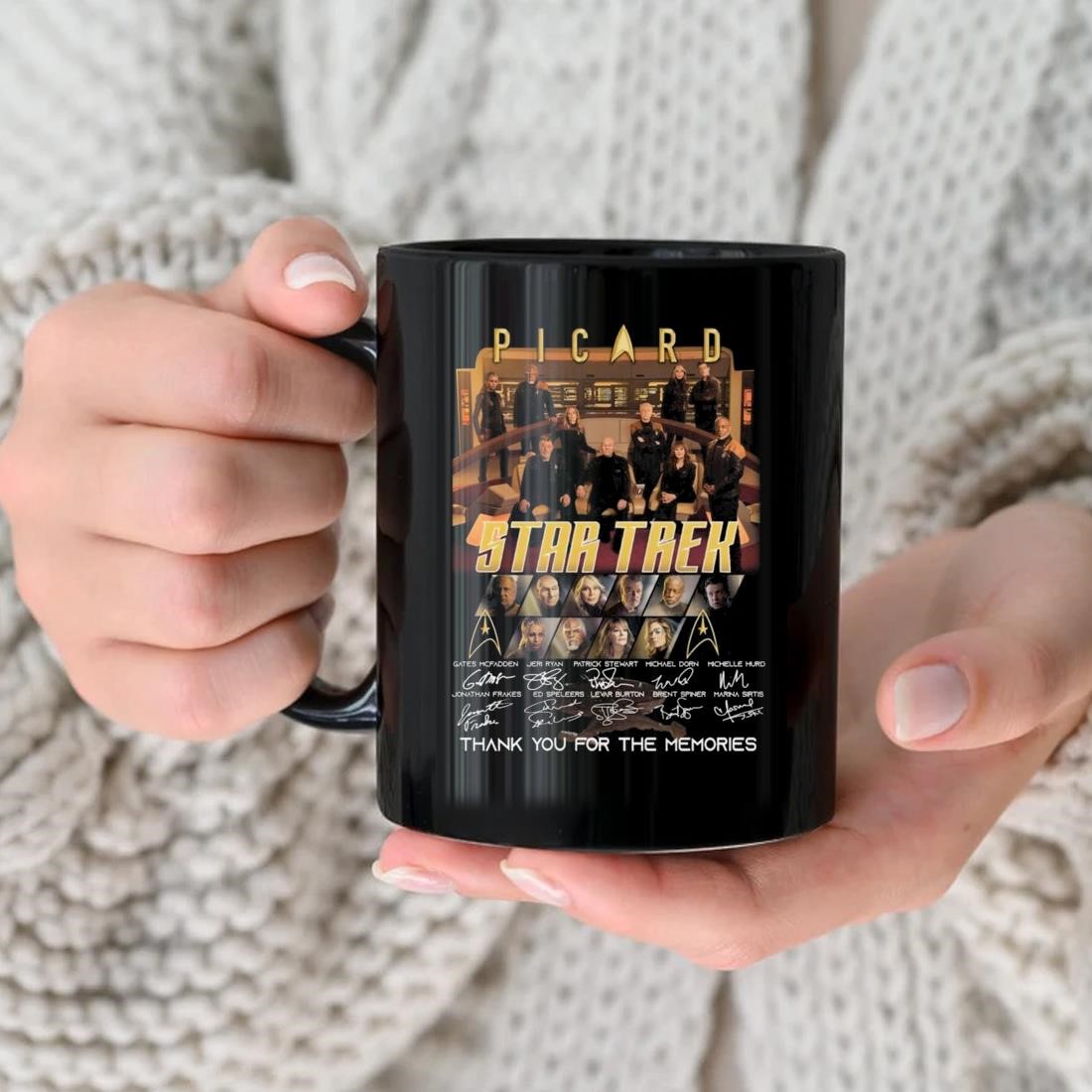 Picard Star Trek Thank You For The Memories Signature Mug