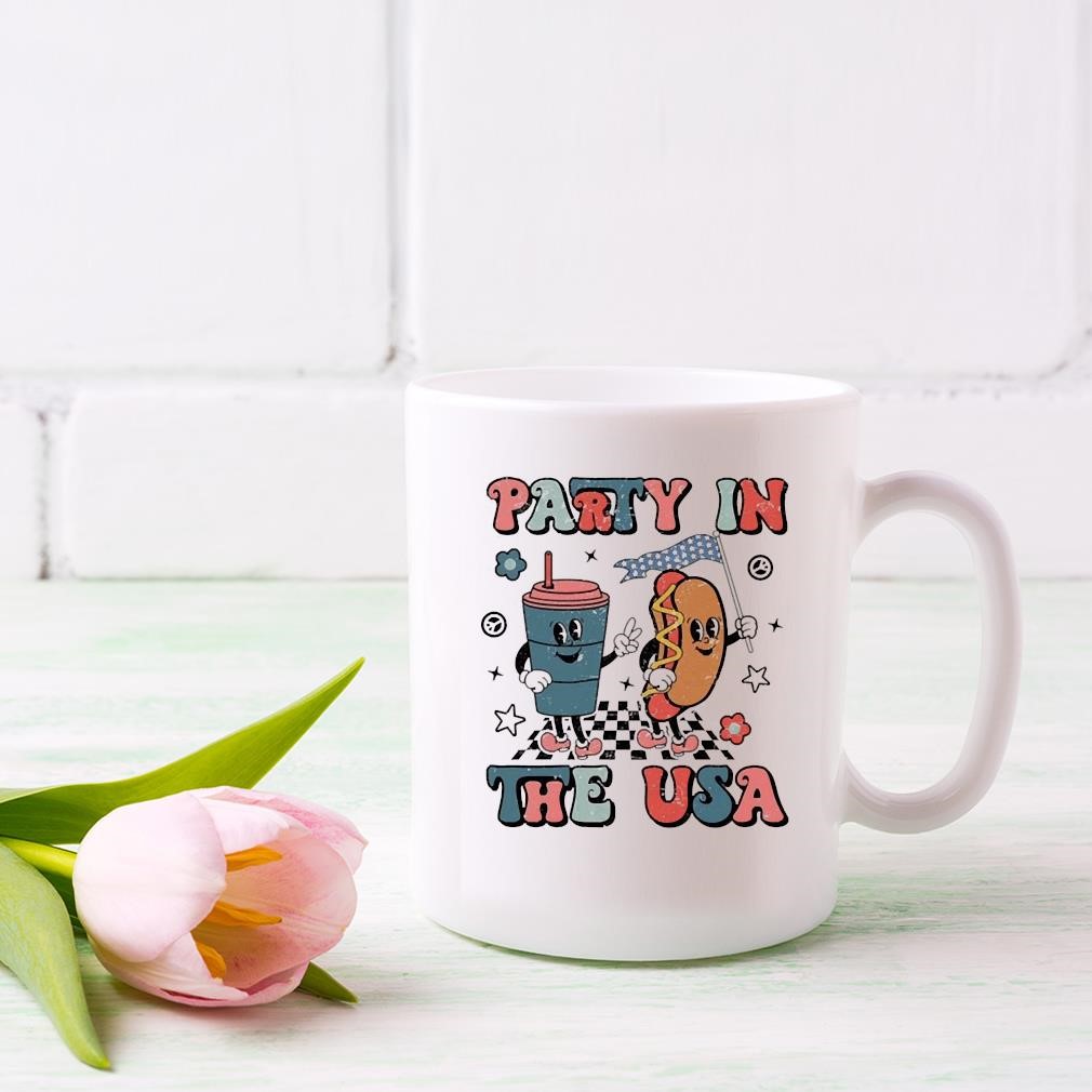 Retro Party In The Usa 4th Of July Mug