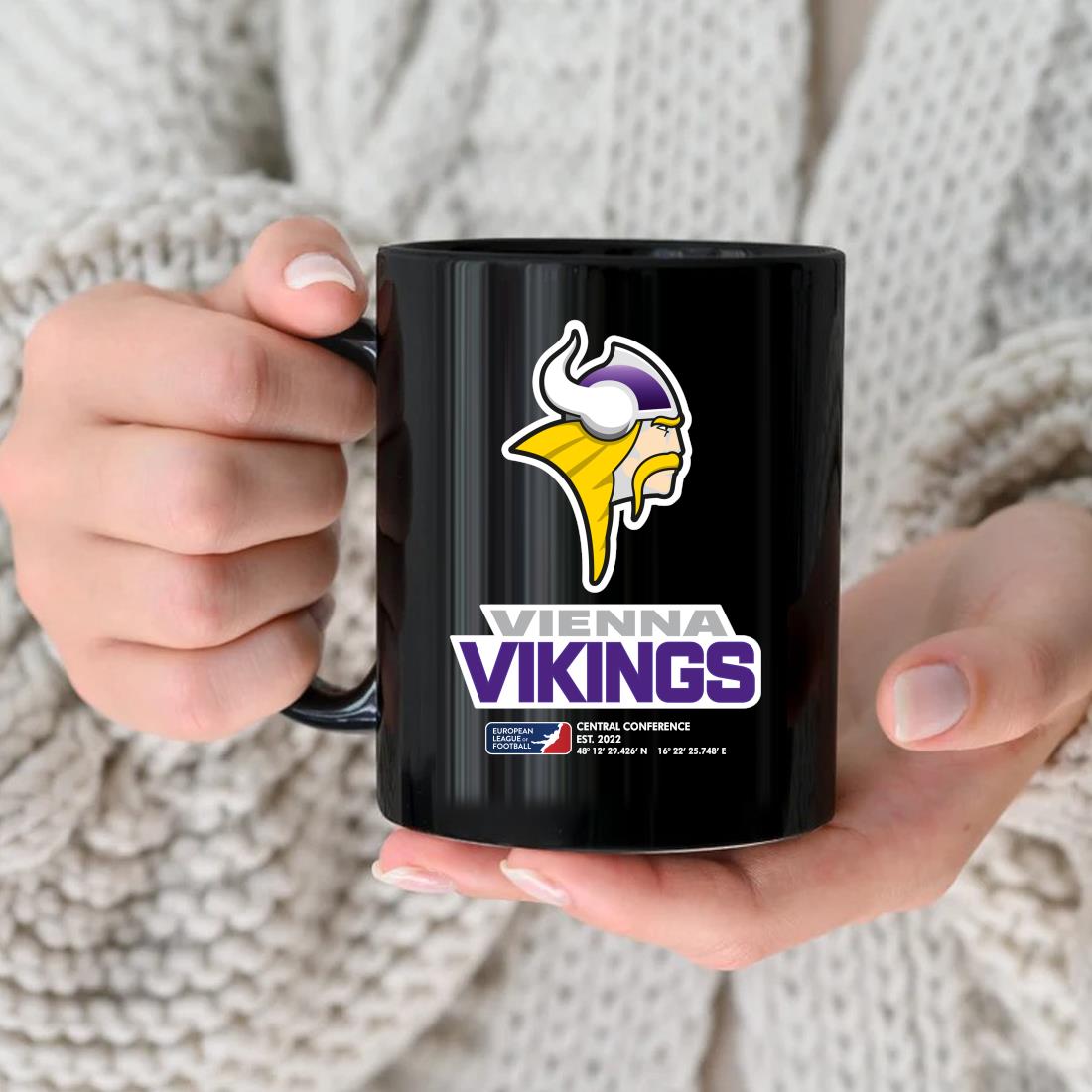 Original Vienna Vikings Dna American Football Club Central Conference Mug