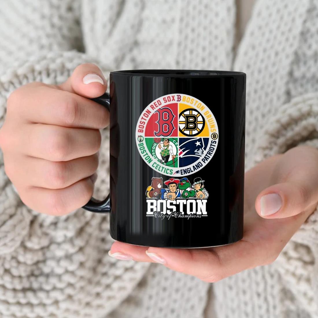 Boston City Of Champions Red Sox, Bruins, Patriots And Celtics