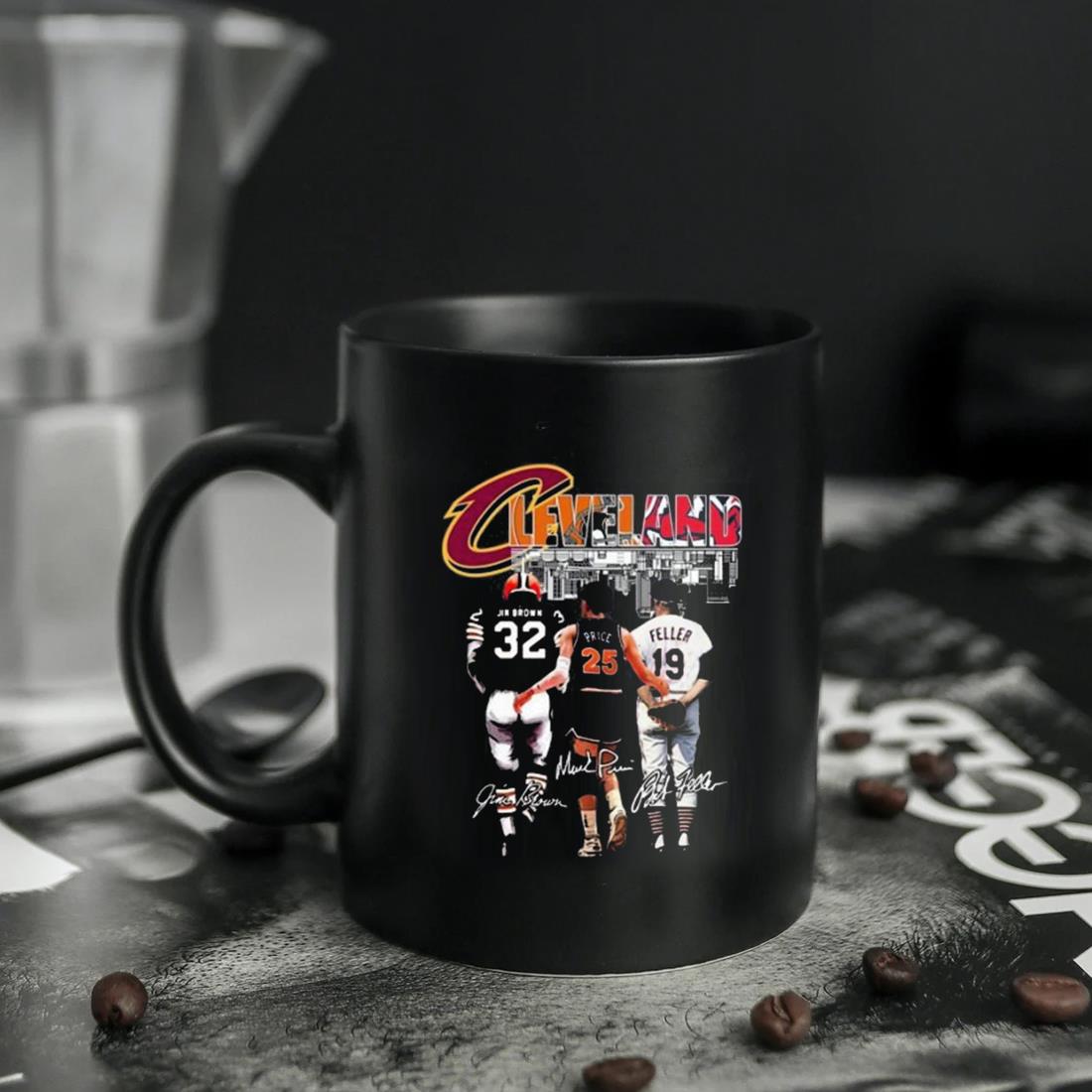 Official cleveland Browns Jim Brown Cavaliers Price And Guardians Feller T  Shirt, hoodie, sweater, long sleeve and tank top