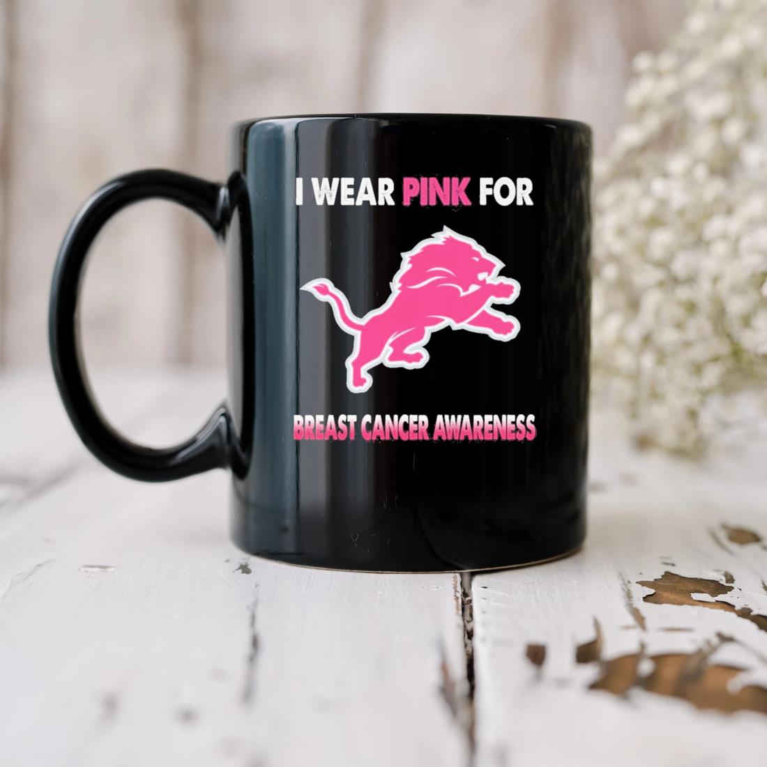 Detroit Lions I Wear Pink For Breast Cancer Awareness Shirt, hoodie,  sweater, long sleeve and tank top