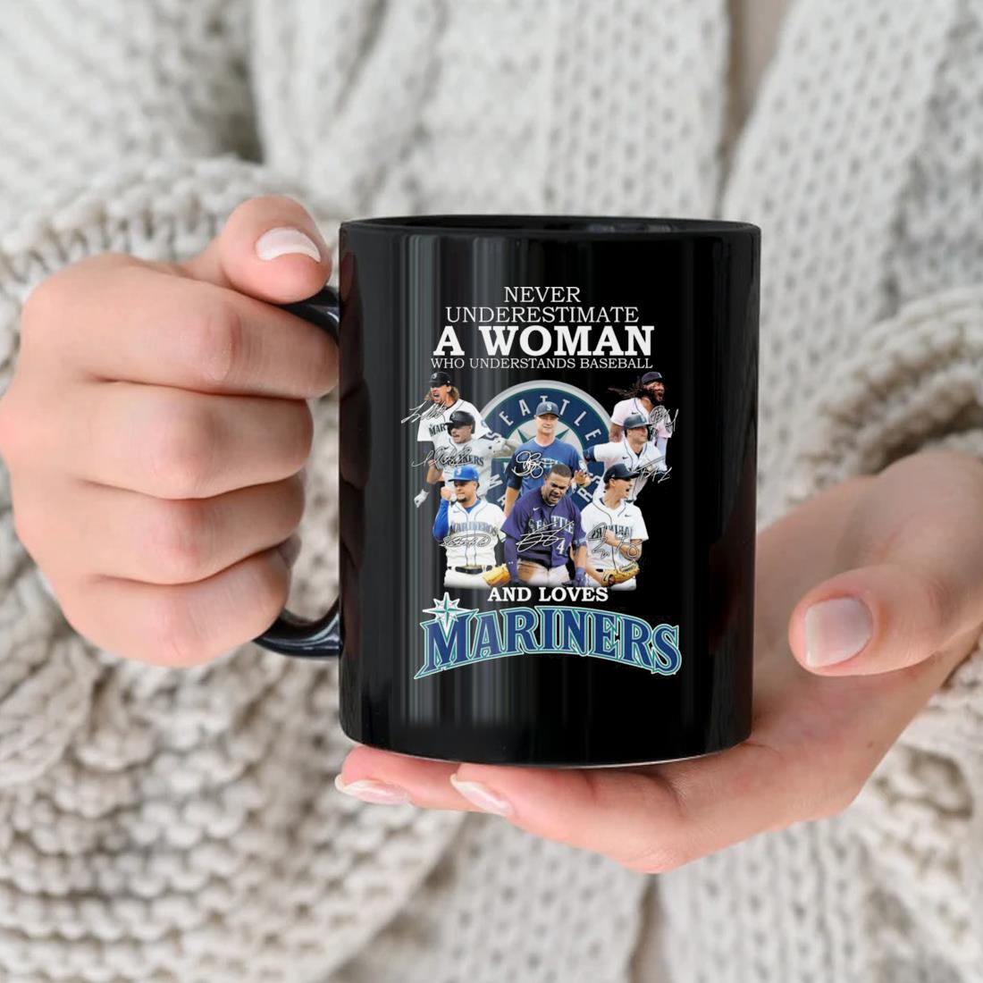 Official never Underestimate A Woman Who Understands Baseball And Loves Mariners  T Shirt, hoodie, sweater, long sleeve and tank top