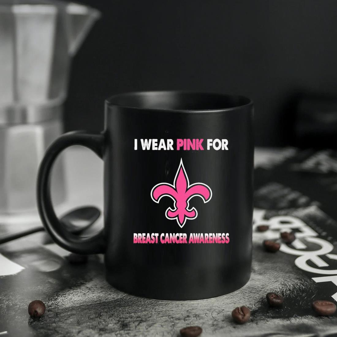 New Orleans Saints I Wear Pink For Breast Cancer Awareness shirt, hoodie,  sweater, long sleeve and tank top