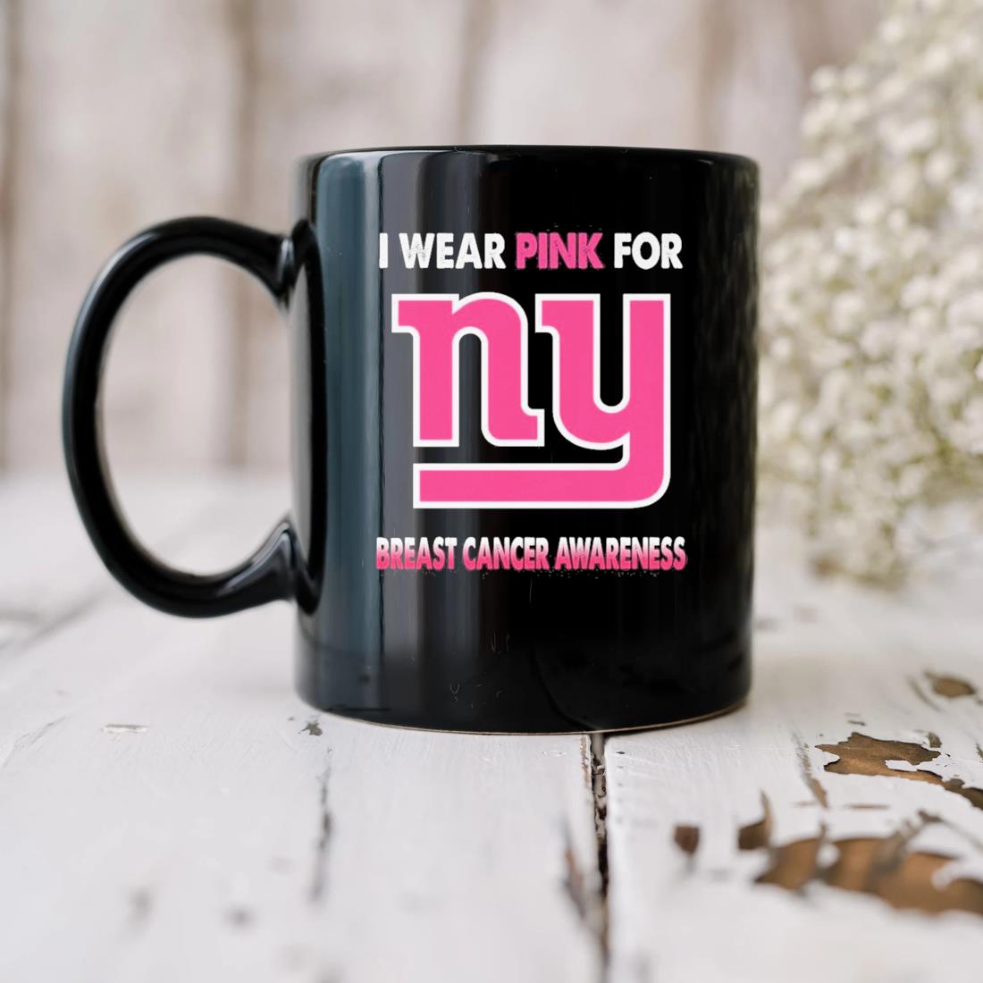 New York Giants I Wear Pink For Breast Cancer Awareness 2023 T