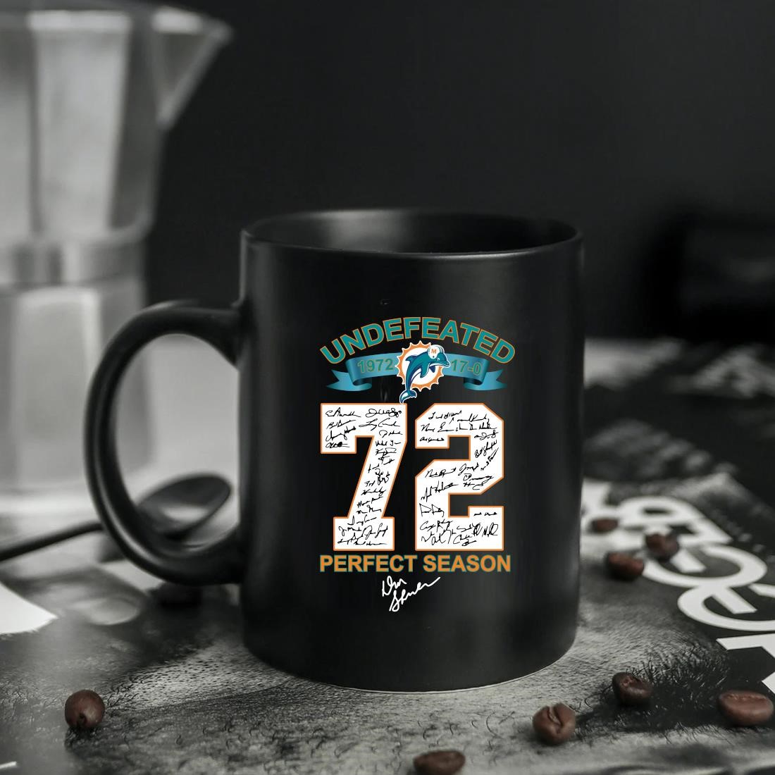 Official Undefeated 1972 Miami Dolphins 72 Perfect Season