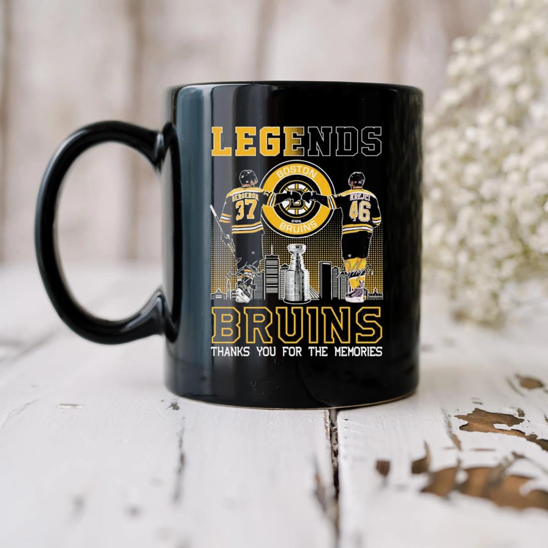 Legend Bergeron And Krejci Boston Bruins Thank You For The Memories  Signatures Shirt, hoodie, sweater, long sleeve and tank top