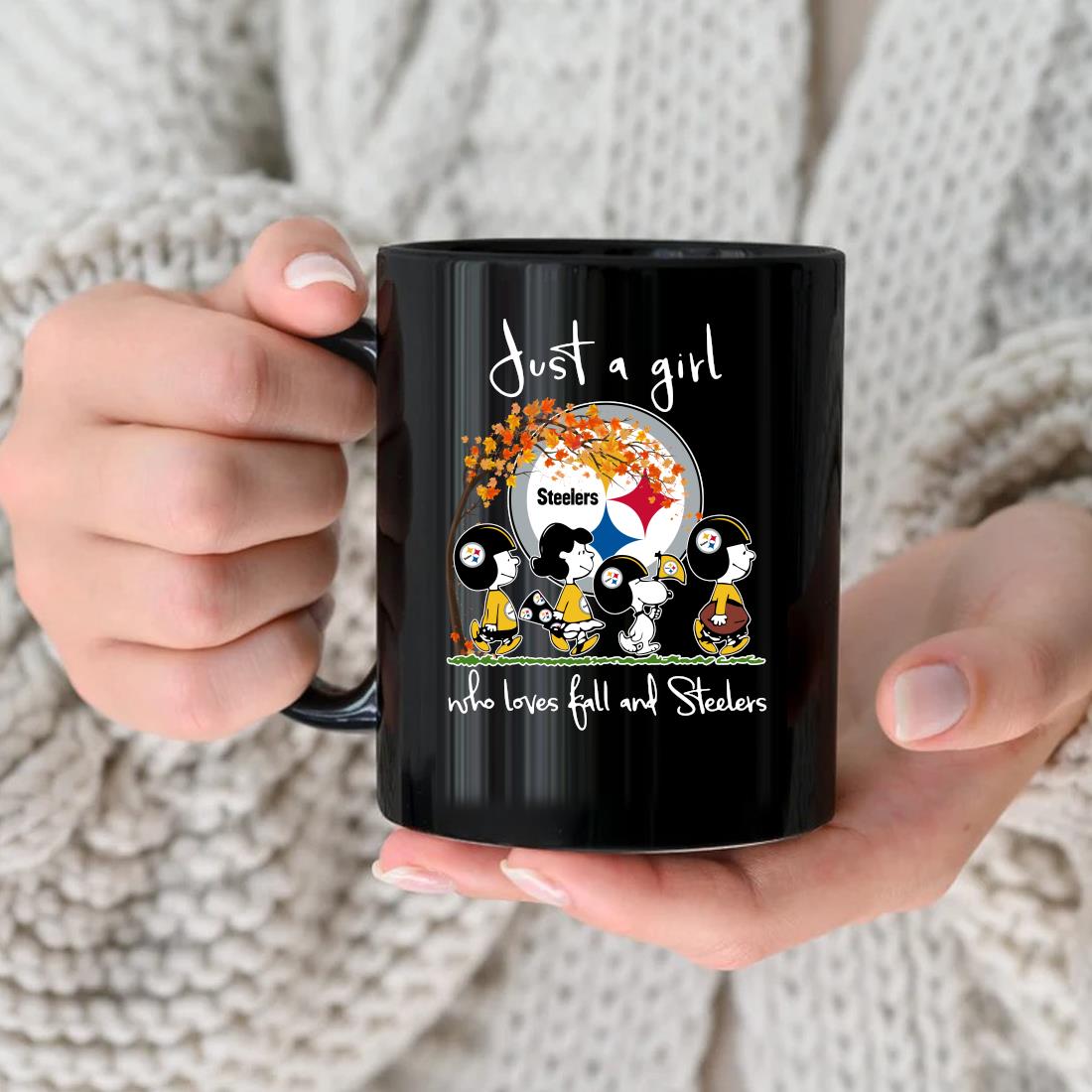 Official just A Girl Who Love Fall And Pittsburgh Steelers Peanuts Snoopy  Tshirt, hoodie, sweater, long sleeve and tank top