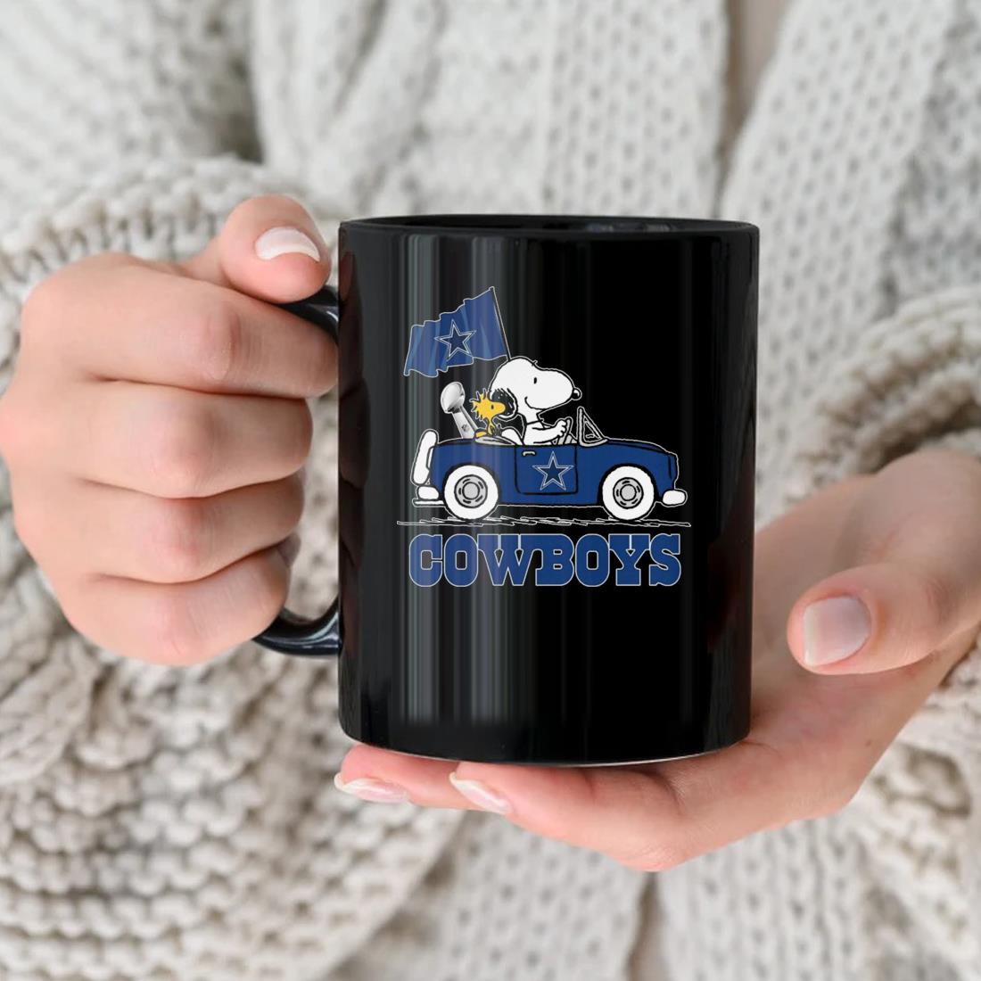 Snoopy And Woodstock Driving Car Dallas Cowboys Shirt