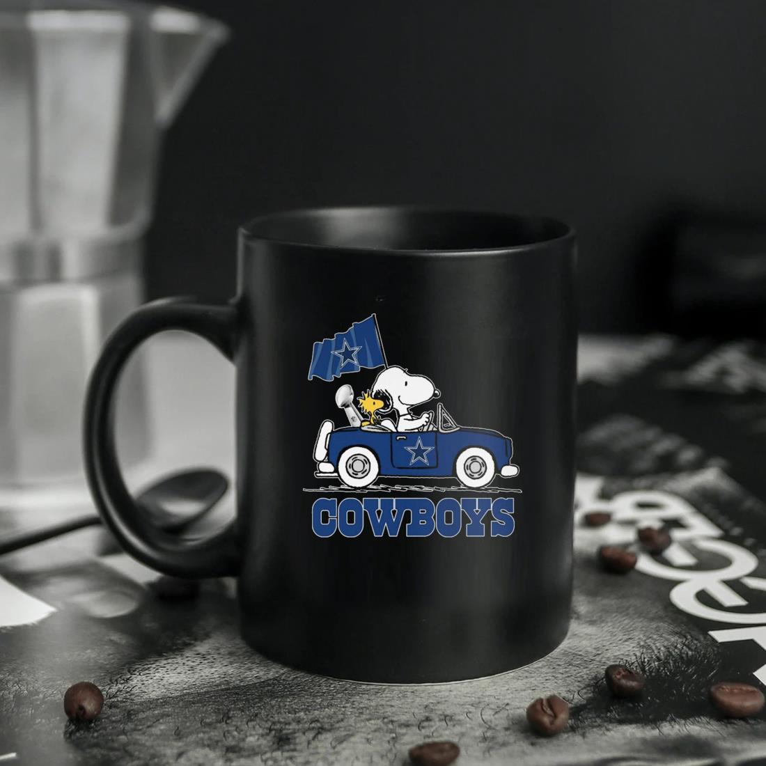 Snoopy And Woodstock Driving Car Dallas Cowboys Shirt