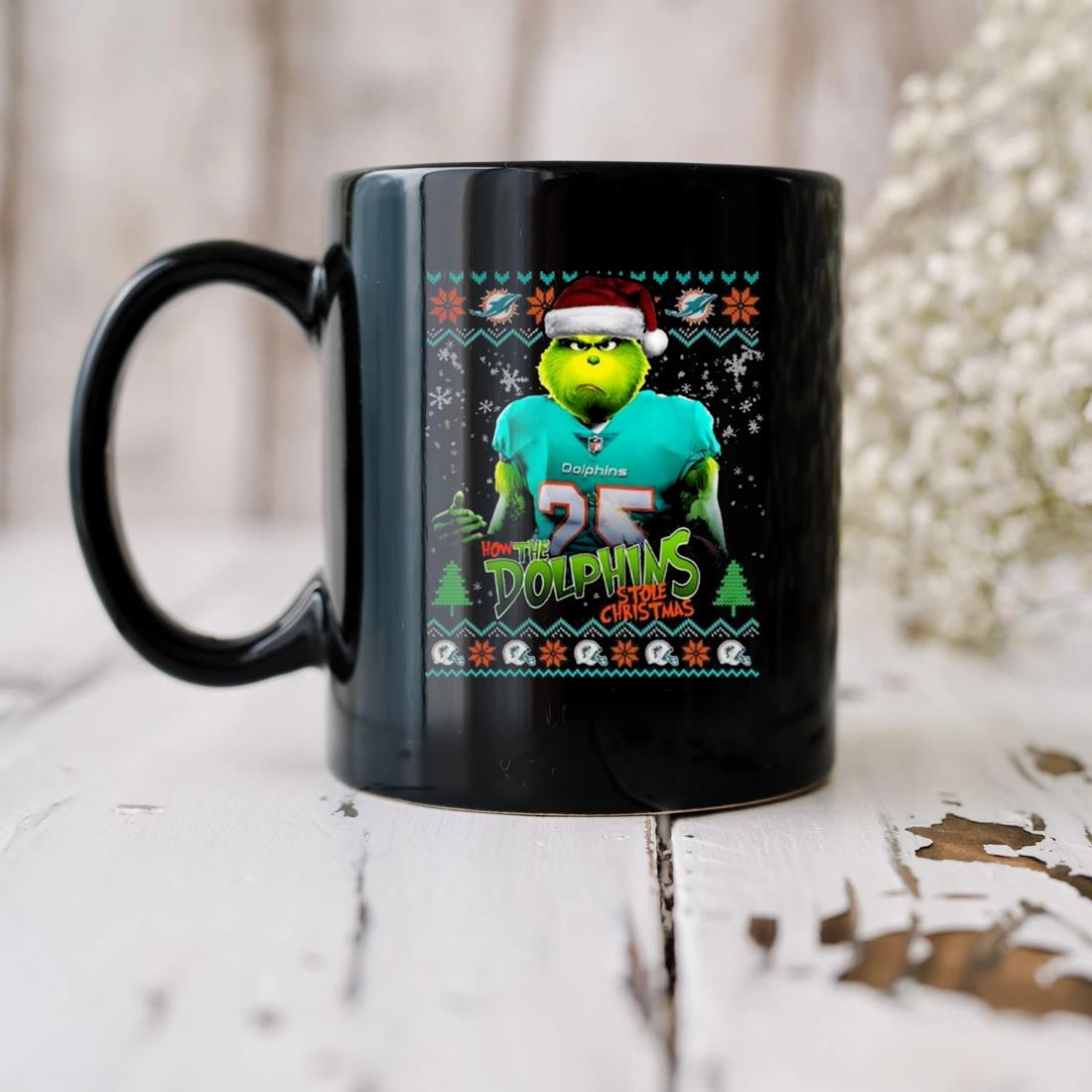 The Grinch How The Miami Dolphins Stole Christmas 2023 Mug, hoodie