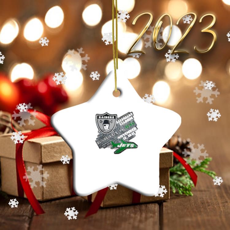 New York Jets Stocking Blown Glass Ornament