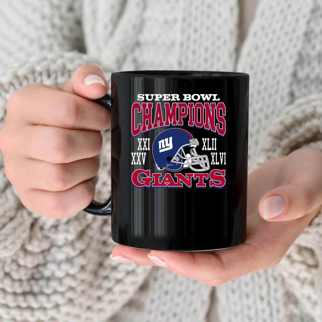 Original New York Giants 4 Time Super Bowl Champions Mug, hoodie