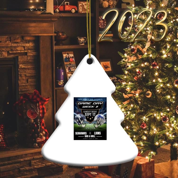 Seattle Seahawks Vs Detroit Lions Game Day Week Ii 2023 Ornament, hoodie,  sweater, long sleeve and tank top