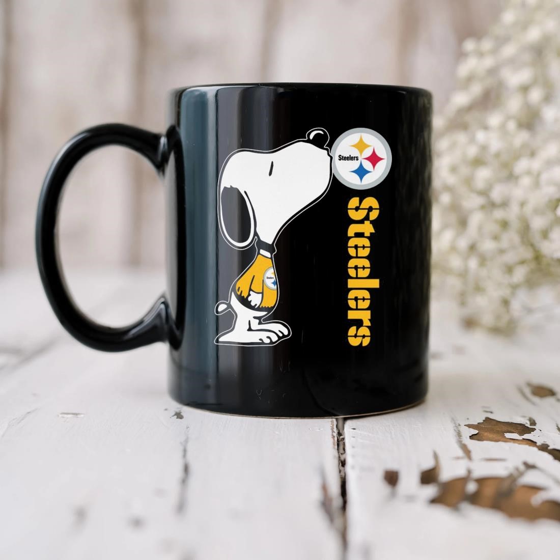 Snoopy Kiss Pittsburgh Steelers Logo 2023 Mug, hoodie, sweater, long sleeve  and tank top