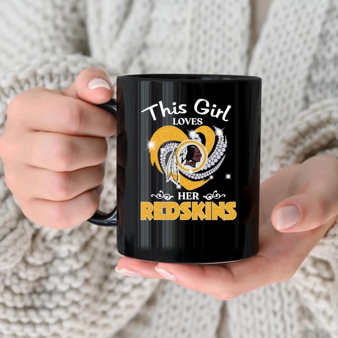 This Girl Love Her Washington Redskins Mug, hoodie, sweater, long