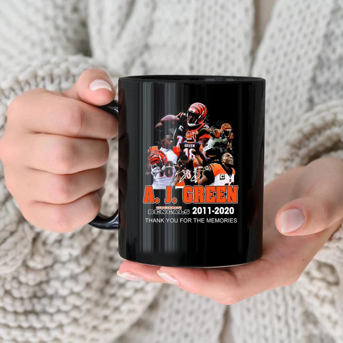 A. J. Green Cincinnati Bengals 2011 – 2020 Thank You For The Memories  Shirt, hoodie, longsleeve tee, sweater