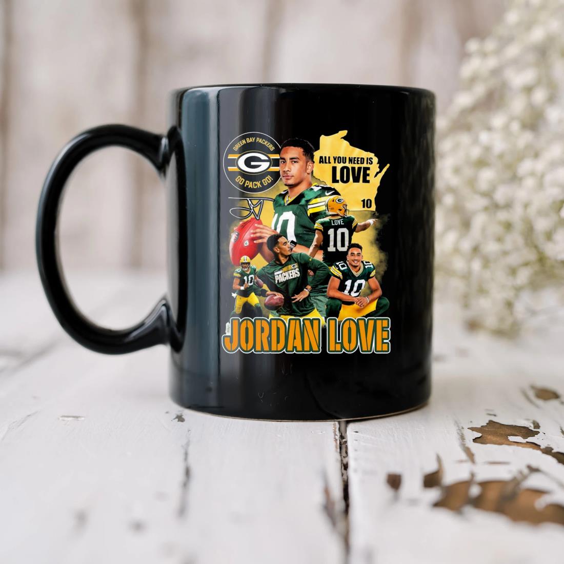 Official Green Bay Packers All You Need Is Love Jordan Love Shirt, hoodie,  sweater, long sleeve and tank top