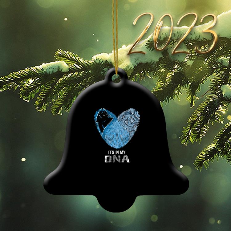 Carolina Panthers And North Carolina Tar Heels Heart It's In My Dna 2023  Ornament, hoodie, sweater, long sleeve and tank top