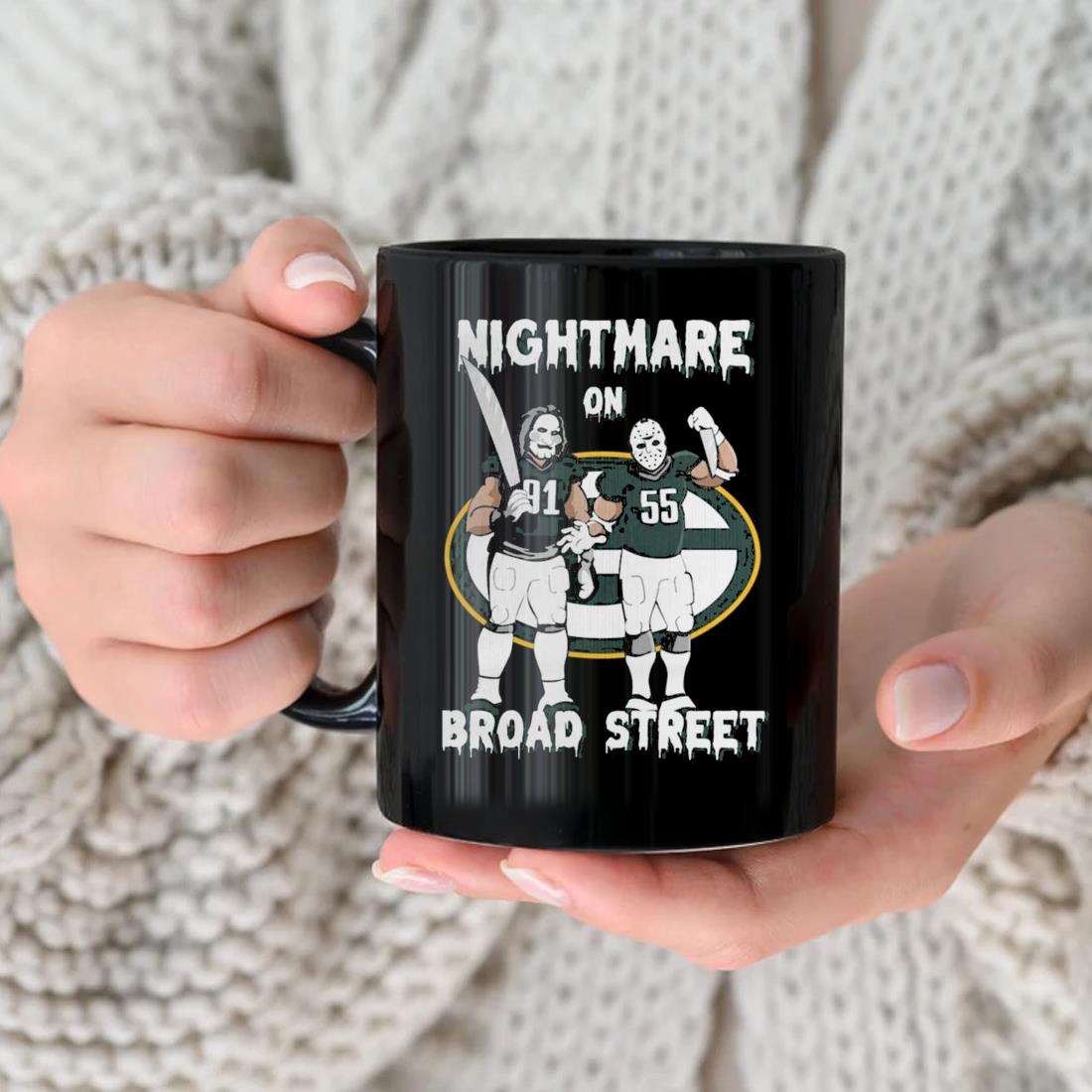 Official Green Bay Packers Nightmare On Broad Street Art Design