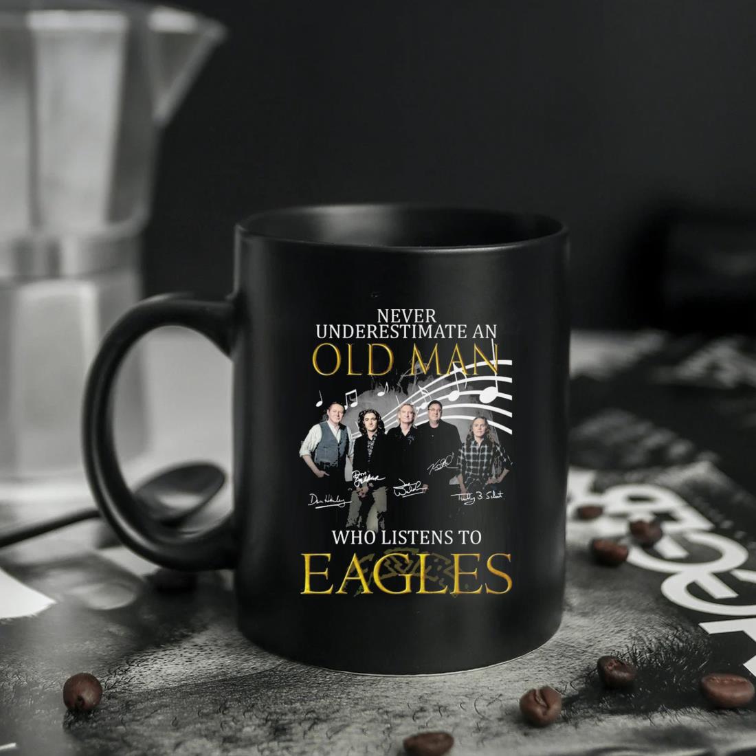 Official never Underestimate An Old Man Who Listen To Eagles T-Shirt,  hoodie, sweater, long sleeve and tank top