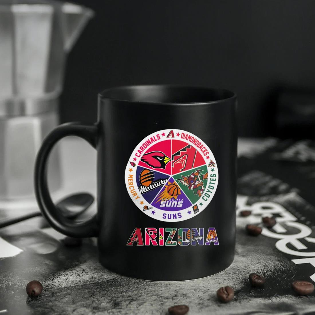 Arizona Diamondbacks Suns Cardinals Coyotes 4 teams sports circle logo 2023  shirt, hoodie, sweater, long sleeve and tank top